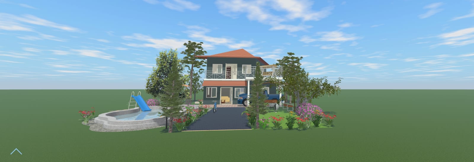 Bungalow House Design by Saikas